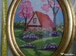 Tablou goblen inramat italian cca 120 ani unicat