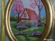 Tablou goblen inramat italian cca 120 ani unicat 