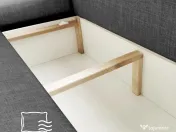 Vand canapea extensibila Tony U Shape Plus Grey 320 x 140 x 90 cm