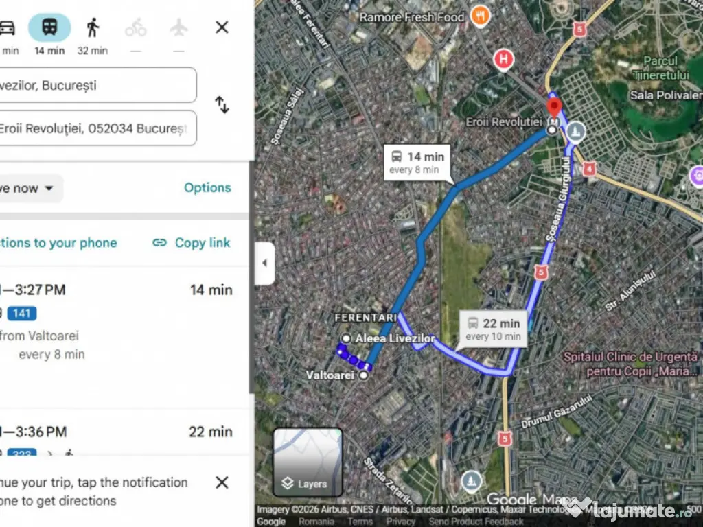 Apartament 3 camere 46 mp Ferentari - Bloc reabilitat