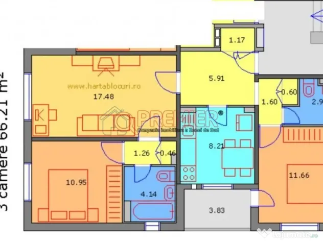Berceni - Aparatorii Patriei apartament 3 camere