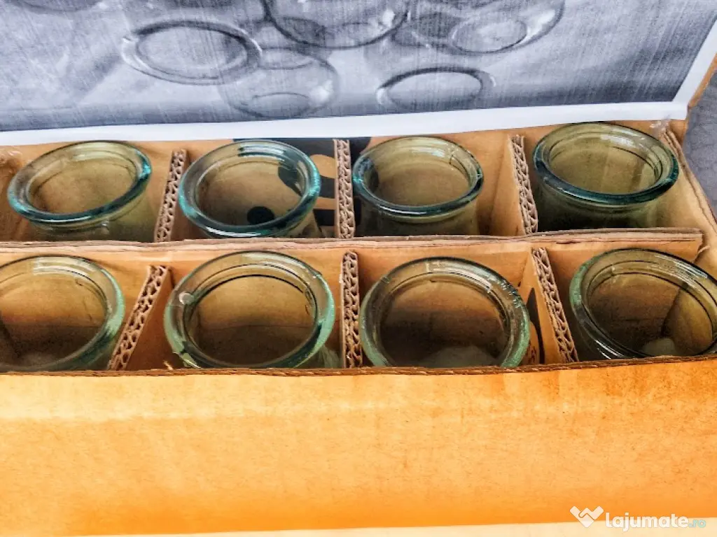 Ventuze Medicinale Vintage (8 buc) + Cutie Protecție CADOU