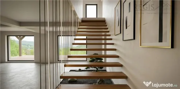 Vila premium cu lac privat si panorama catre Masivul Postava