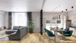 Apartament 2 camere, living cu bucătărie open space, balco