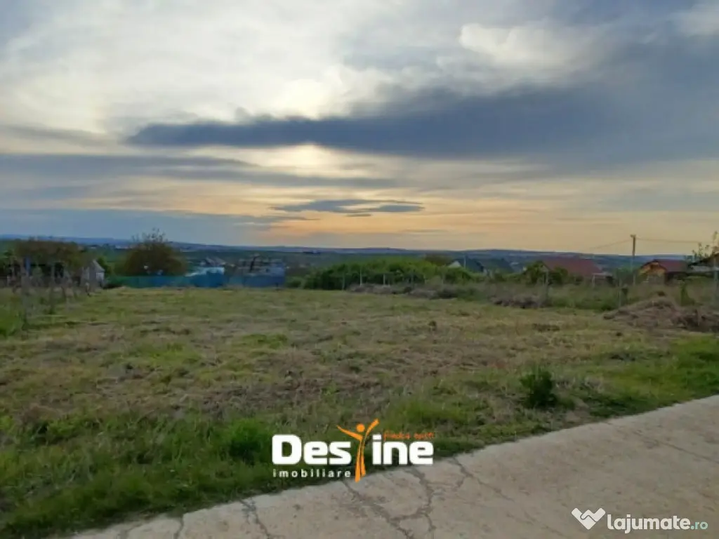 Bârnova - Teren Intravilan 974 Mp, utilitati, drum betonat