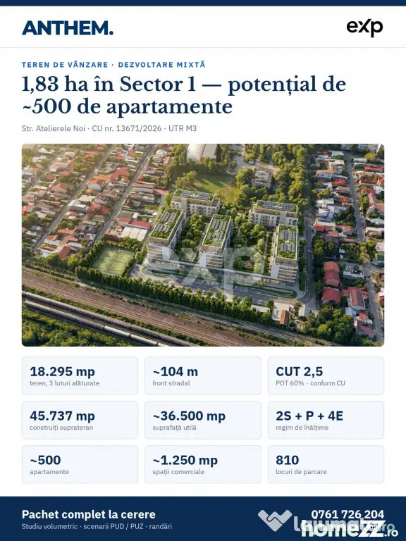 Teren dezvoltare rezidențială 18.295 mp — Sector 1, Bucu - Bucuresti (Bucuresti-Ilfov)