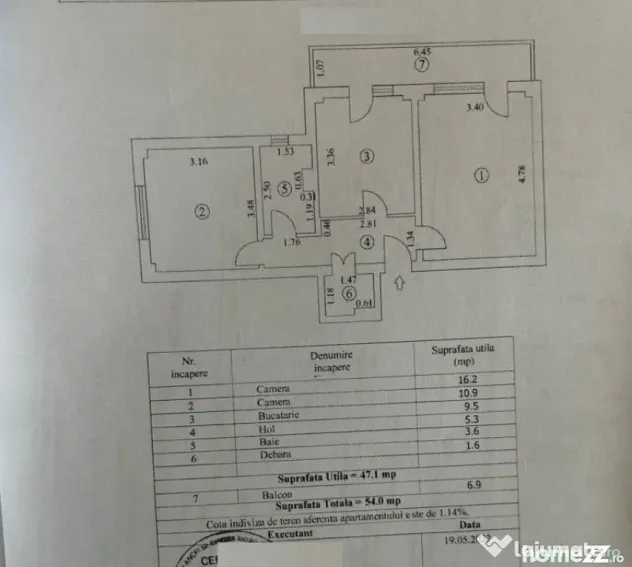 - Apartament 2 camere, confort 1 decomandat, zona Plantelor