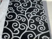 Covor negru dreptunghiular Mobexpert 