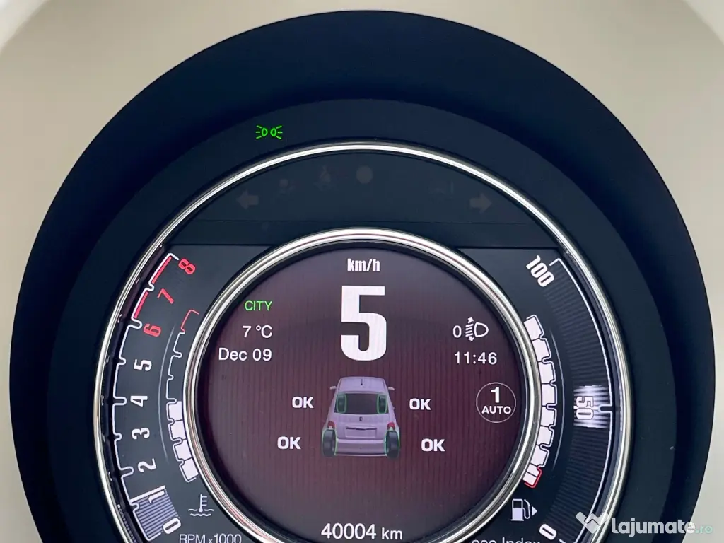 Fiat 500 2017 70k km automata verde lattementa