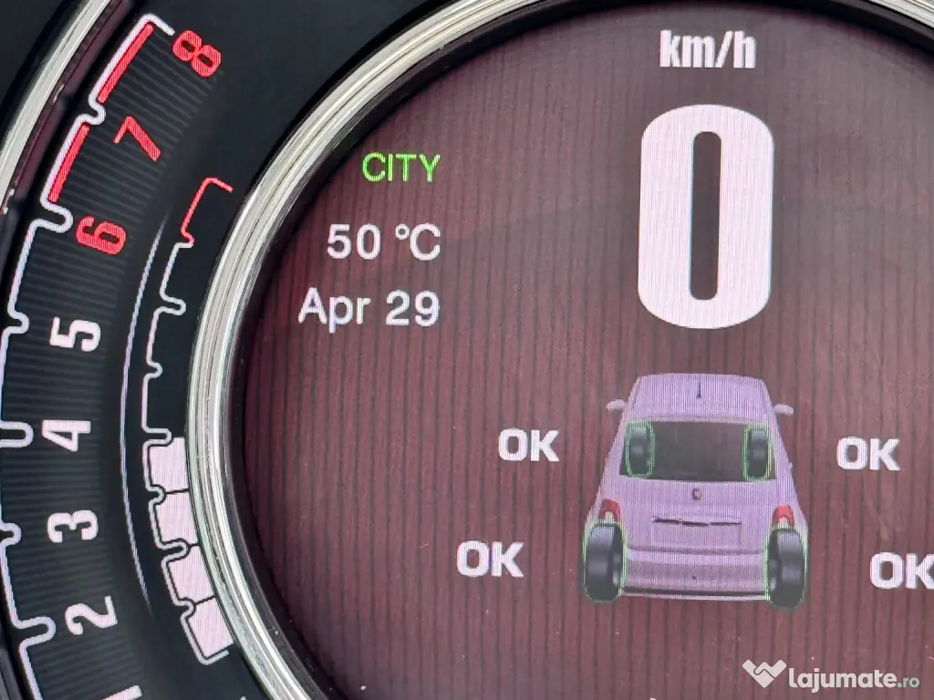 Fiat 500 2017 70k km automata verde lattementa