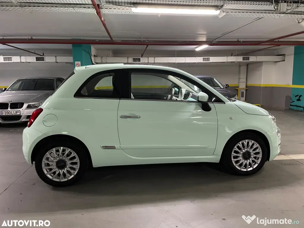 Fiat 500 2017 70k km automata verde lattementa