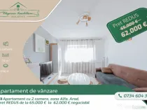 Apartament cu 2 camere, zona Alfa, Arad