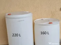 Butoi / Bidon Plastic alb cu Bușon 160L si 220L
