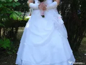 Rochie mireasa alba 2 piese 