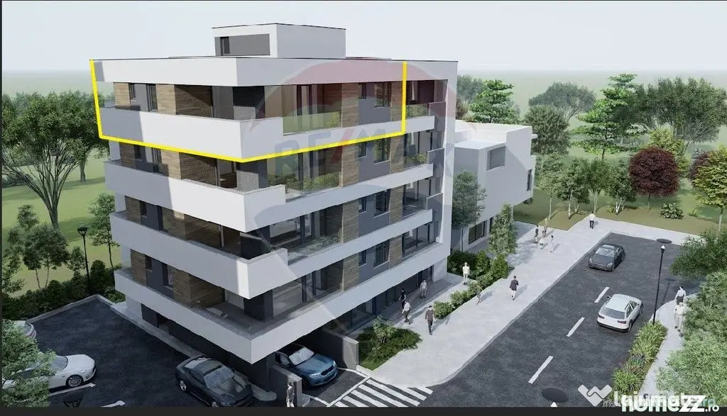 Apartament 3 camere tip penthouse