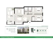 Apartament cu vedere la lac, terasă, piscină, situat într-o stațiune de golf 