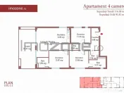 4 CAMERE, 3 BAI, METROU ,incalzire in PARDOSEALA, FERESTR... 