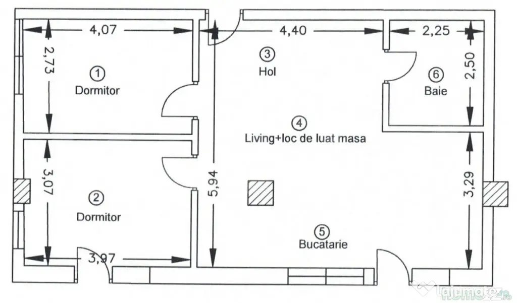Apartament 3 camere, 62,5mp, bloc nou, zona Corneliu Coposu - Cluj-Napoca (Cluj)
