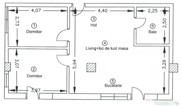 Apartament 3 camere, 62,5mp, bloc nou, zona Corneliu Coposu - Cluj-Napoca (Cluj)