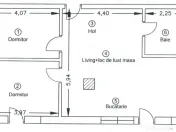 Apartament 3 camere, 62,5mp, bloc nou, zona Corneliu Coposu 