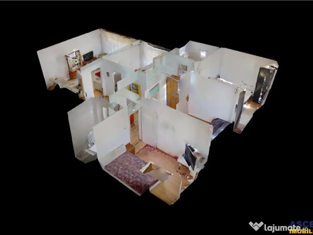 Panorama superba, 4 camere, 2 bai, 2 balcoane, Racadau, Bras