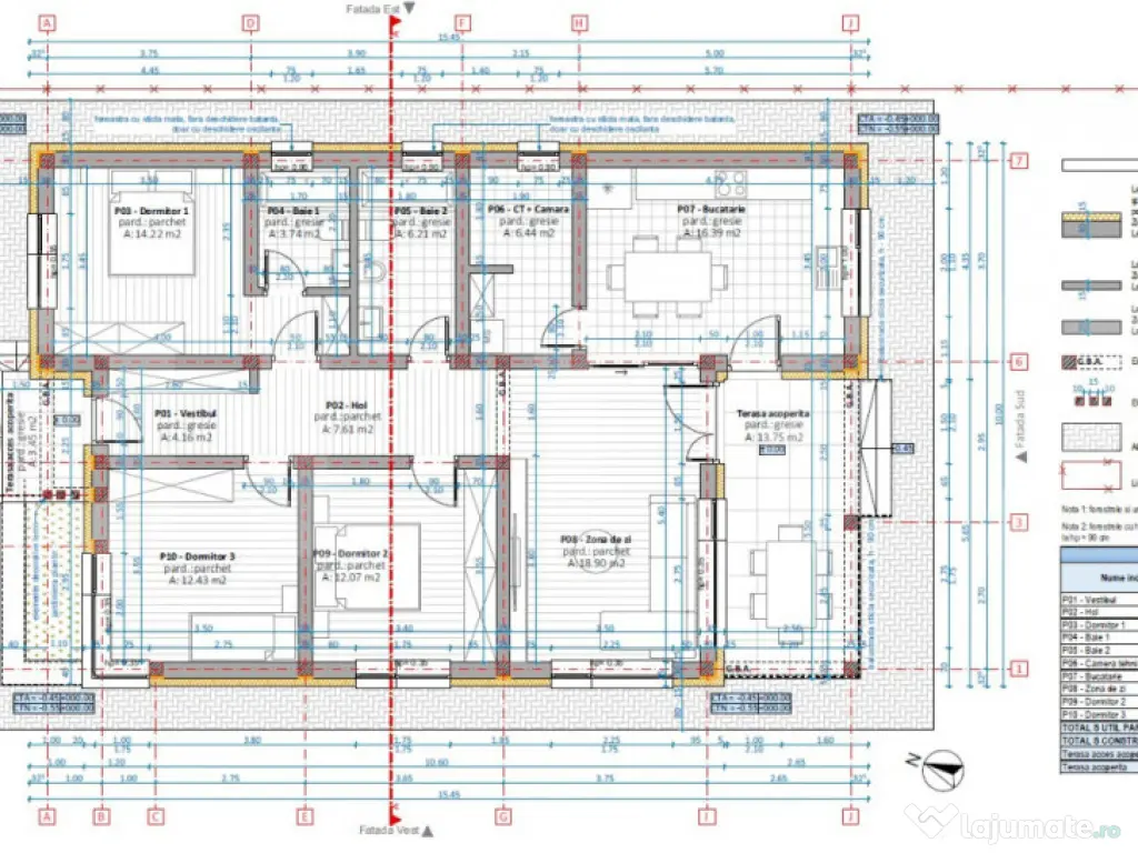 Teren intravilan cu proiect de casa aprobat, in Mihai Viteaz