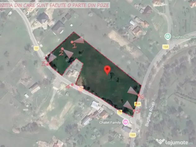 Teren intravilan 8.669mp | View panoramic munți | Bughea de Sus, Argeș