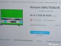 Televizor led Smart 4 k 146 cm 