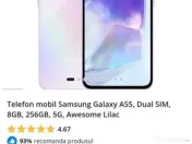 Telefon Samsung Galaxy A55 5G 256gb Lilac 