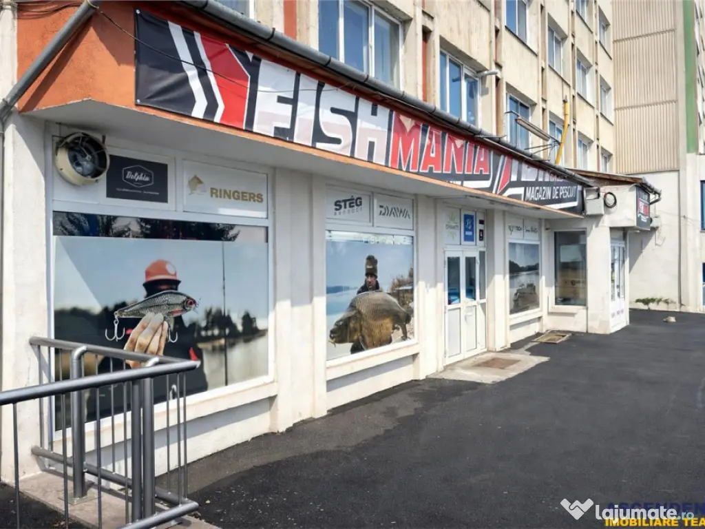 Spatiu comercial vitrinat,dublu acces,257 mp,disponibil si j