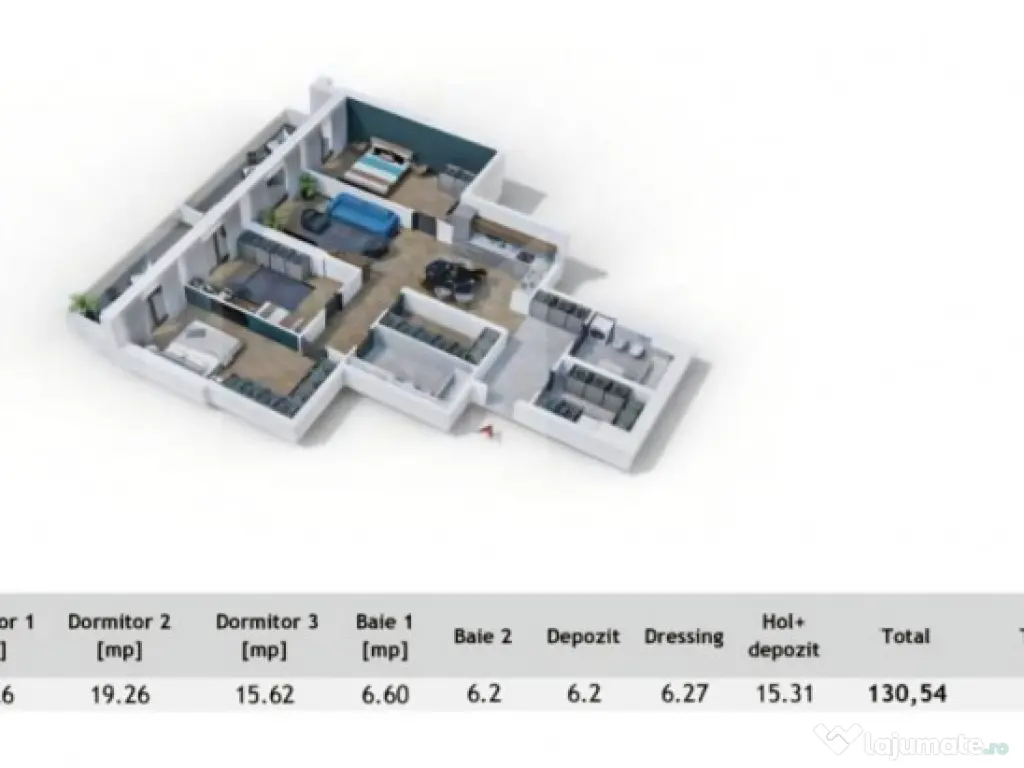 Apartament 4 camere, 130 mp + terasă 29 mp, zona Centrala