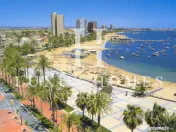 O casă mare, cu terasă, piscină și terasă pe acoperiș, situată aproape de mare