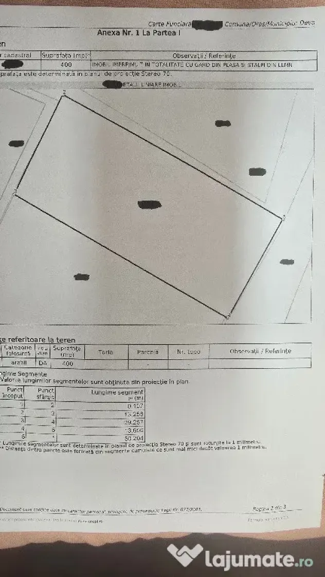 Vand teren intravilan in Zavoi partea de jos situat pe str. Sadoveanu,