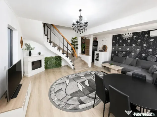 Apartament cu scara interioara, 100 mp, 5 camere, 2 bai, Cet - Alba Iulia (Alba)