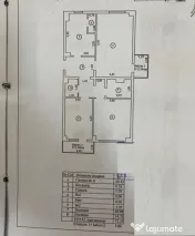 Apartament 3 camere Calarasi 4, etaj 3. Suprafata 72mp. 