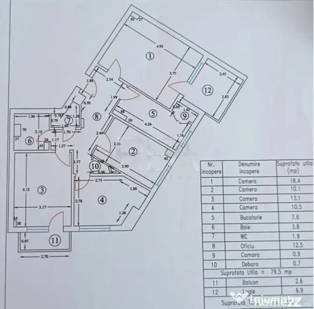 4 camere Pantelimon decomandat, et. 7, 89 mp