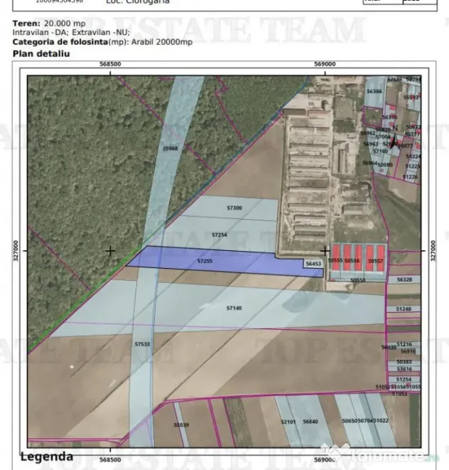 Teren pentru complex hale/logistica cu facilitati si acces