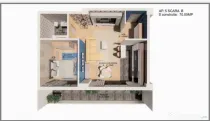 Apartament cu 2 camere, 70 mp, zona Centrala