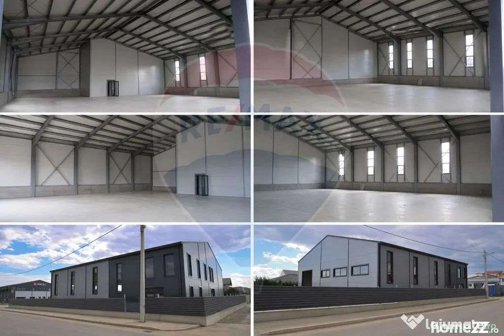 Hală industrială de închiriat – 560 mp si curte