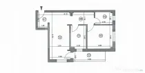 Apartament 2 camere, etaj 1, bloc nou- zona Obcini