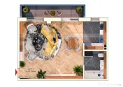 Apartament 1 camera, 42 mp, semifinisat, zona Dorobantilor 
