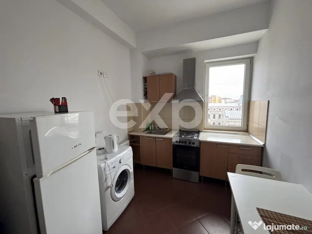 2 camere ultracentral cu vedere deschisă – Universitate -