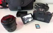 Canon M50 Mk 2, 2 obiective, microfon shotgun si accesorii vlog 