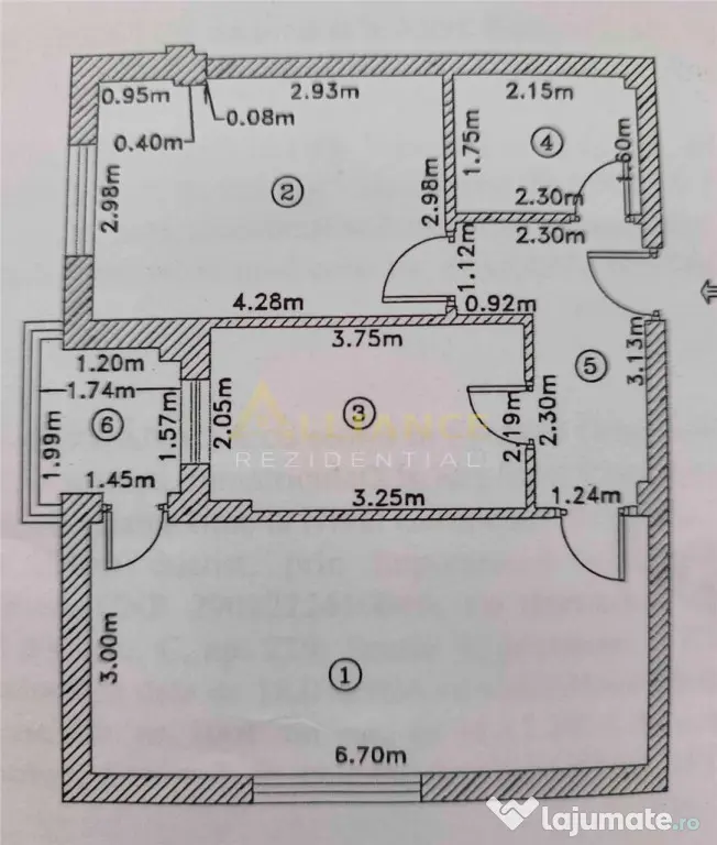 Apartament 2 camere decomandat | Str. Sfanta Agnes | 53,6 mp