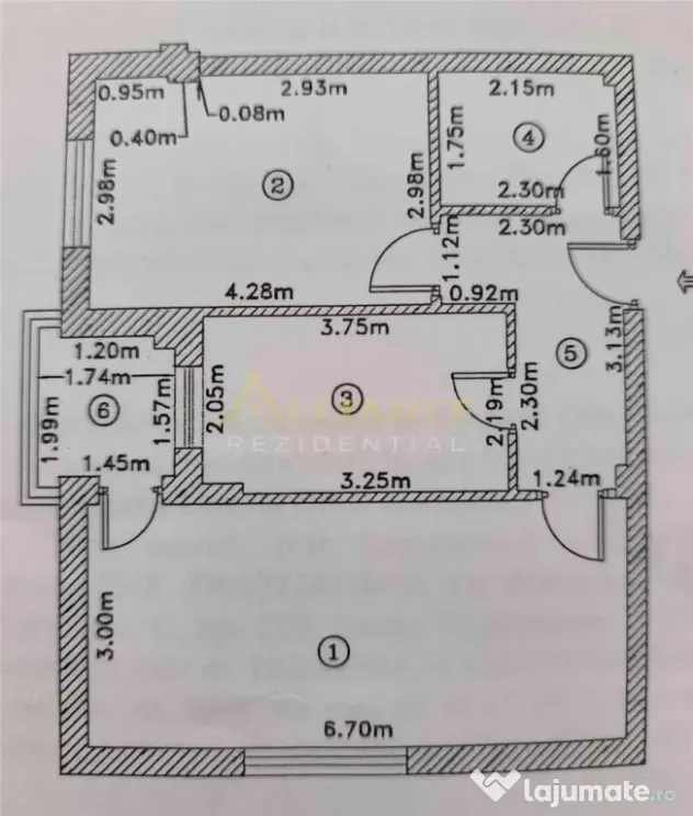 Apartament 2 camere decomandat | Str. Sfanta Agnes | 53,6 mp