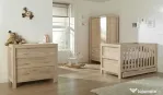 Tutti Bambini Milan lemn masiv pat evolutiv, comoda, sifonier + CADOU salteluta