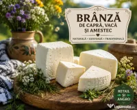 Vând brânză proaspătă de capră, vacă și mixtă – en-gros și retail 