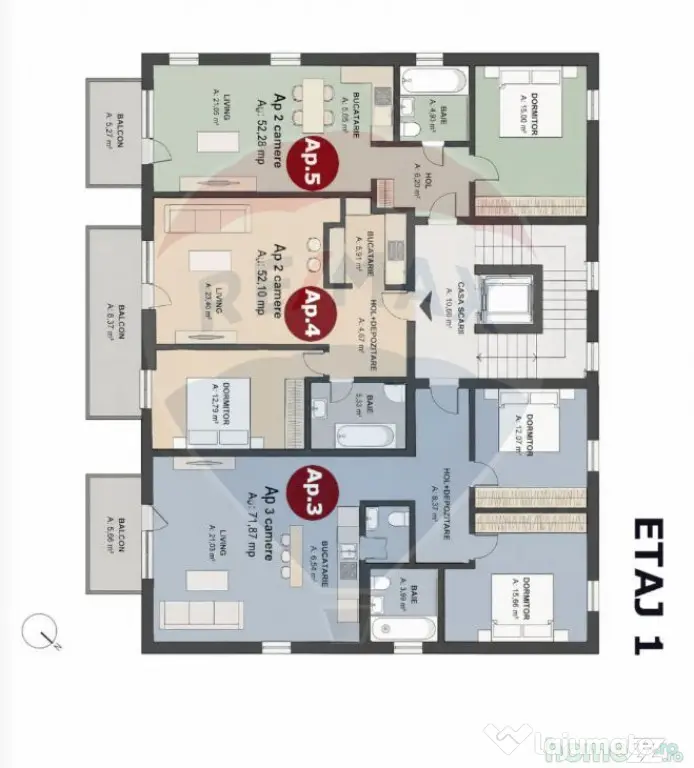 Apartament cu 2 camere de vânzare zonă semicentrală -M...