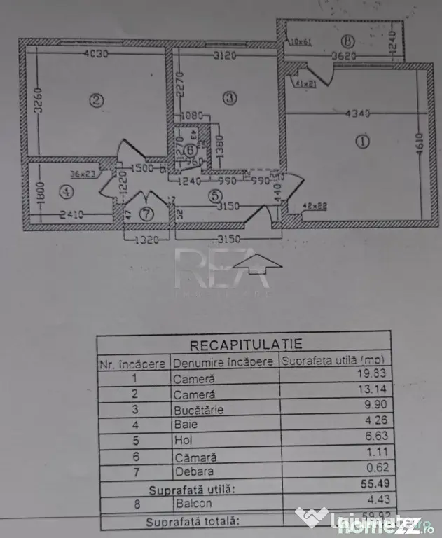 2 camere Barbu Văcărescu decomandat, et. 4, an 1992, 60 mp - Bucuresti (Bucuresti-Ilfov)