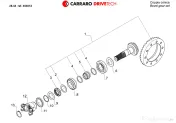 Grup conic (coroana+pinion atac) carraro 63338 = 68346 